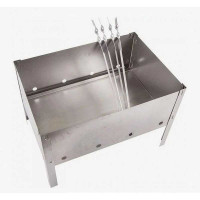 Мангал "Мини"( 300х240х300х0,3мм)+ 4 шамп. угл. 330х10х0,5мм