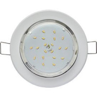 Ecola GX53-H6 св-к плоский Белый 16x101 Light TW5325ECB (100!)