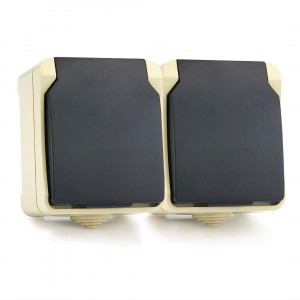 Smartbuy Сатурн роз. ОУ 2-мест. земля 16А с крышкой, IP54 (SBE-04w-16-S2-Z)