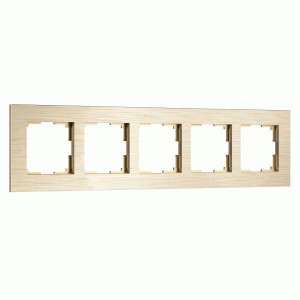 Werkel рамка СУ 5 мест. AluMax (шампань) W0053511