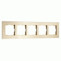Werkel рамка СУ 5 мест. AluMax (шампань) W0053511