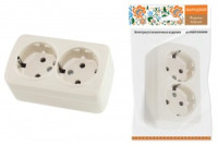 TDM Дача Народная роз. ОУ 2 мест. 16A земля сл. кость (8!) SQ1824-0023