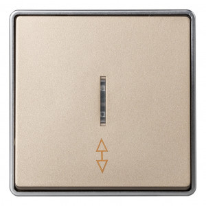 Smartbuy Сириус выкл. ОУ 1 кл. (проходной) (инд.) 10А шампань SBE-07w-10-SW12-1