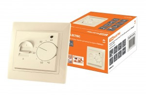 TDM Таймыр мех. термостат (терморег) СУ д/тепл полов ТТП 16А 250В с датч 3м. сл. кость SQ1814-0131