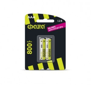 Ак-р ФАЗА AAA  800мАч Ni-MH BL2 (кратно20!)