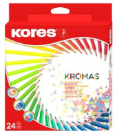 Карандаши цветные 24цв 3-гран Kores Kromas 93392 1054856