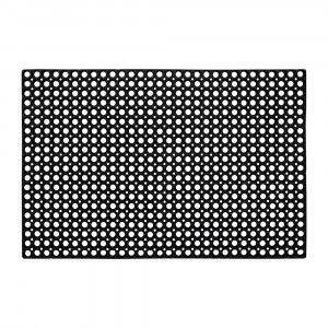 Коврик придверный грязесборный 80*120см, h=1,6см, ячеистый, резина 20003 Vortex