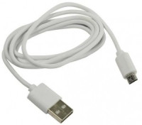 Дата-кабель USB(A)шт. - microUSBшт. Smartbuy, цветные, 1м, бел (iK-12 white)/100