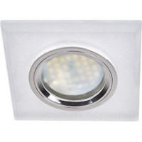 Ecola MR16 GU5.3 DL1651 св-к Квадрат Стекло Матовый/Хром 25x90x90 FN1651EFF (10!)