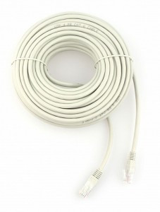 Патч-корд UTP Cablexpert PP6U-20M  кат.6, 20 м, литой, многожильный (серый), 19724