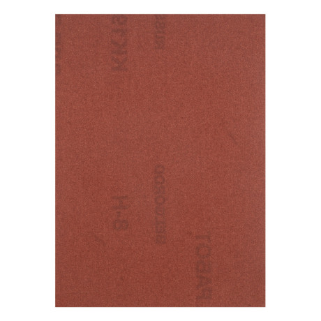 Шлифлист на тканевой основе, зернистость № 8, 240 х 170 мм, 10 шт, водостойкий, "БАЗ"