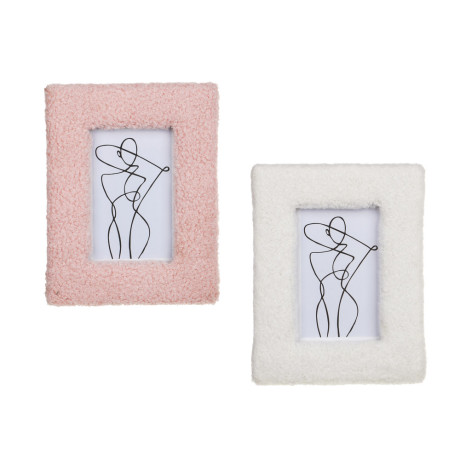 Фоторамка, 10х15 см, МДФ с тканью, 2 дизайна, арт.23-37