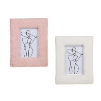 Фоторамка, 10х15 см, МДФ с тканью, 2 дизайна, арт.23-37