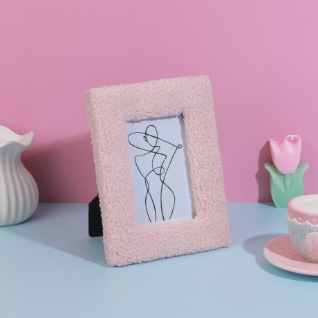 Фоторамка, 10х15 см, МДФ с тканью, 2 дизайна, арт.23-37