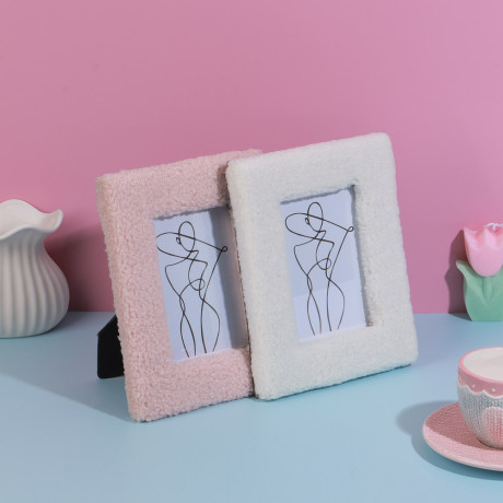 Фоторамка, 10х15 см, МДФ с тканью, 2 дизайна, арт.23-37