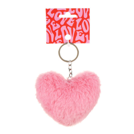 Брелок мягкий в виде сердца, 8,5x8 см, 4 цвета