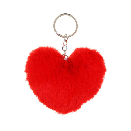 Брелок мягкий в виде сердца, 8,5x8 см, 4 цвета