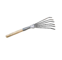 Грабли веерные пластинчатые ЦВЕТОЧНЫЕ оцинкованные с черенком С661/1