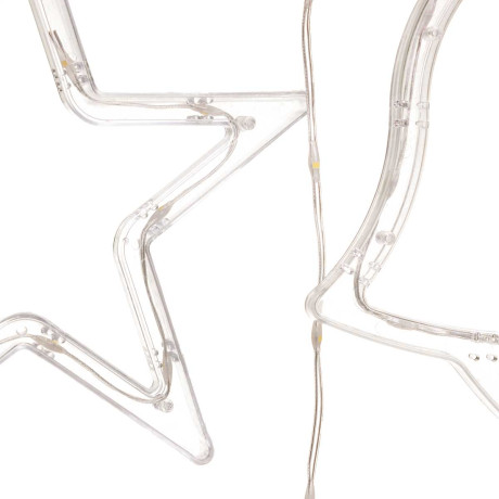 Гирлянда дождь LLN-34-6 длина 3м СВЕТ ЦВЕТНОЙ, 9насадок 5звед-9см, 1звезда-20см, 1колокол-20см,1елка-20см,1олень-20см. Длина вниз-60-70см (60)