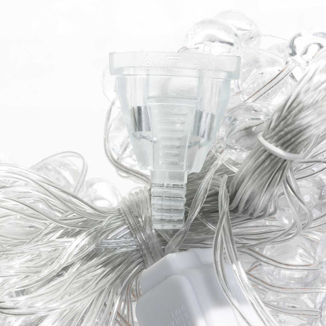 Гирлянда дождь LLN-34-6 длина 3м СВЕТ ЦВЕТНОЙ, 9насадок 5звед-9см, 1звезда-20см, 1колокол-20см,1елка-20см,1олень-20см. Длина вниз-60-70см (60)