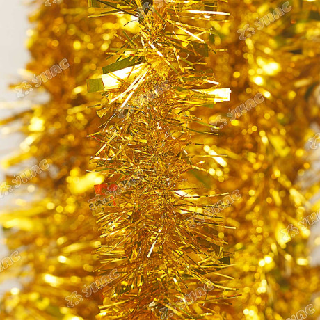 Мишура YТ22-22А золото d-9см L2м (ЗАПАЙКА 10шт)