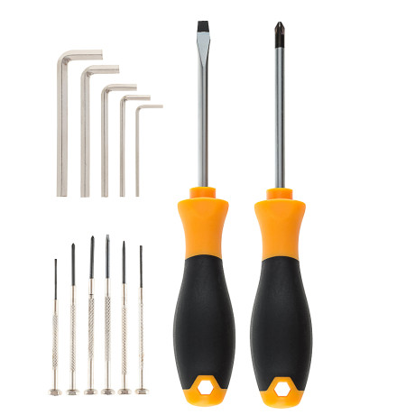 РОКОТ Набор 13 предметов: PH5,5х95мм+SL5,5х95мм, 5 шестигранников, 6 отверток для точных работ