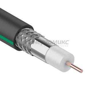 PROconnect кабель коакс. SAT 703 B, 75 Ом, CU (оплетка AL 75%) черный, OUTDOOR, 100м (цена за бухт)