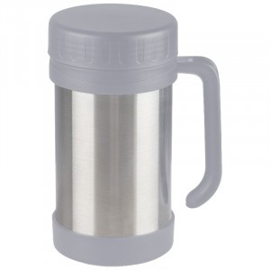 Термос VALENTE 0,5л широкое горло, с ручкой, нерж сталь, упак-пакет 106057 Mallony