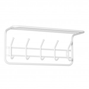 Вешалка с полкой (5 крюч.) 60*26,5*22см (БЕЛЫЙ) ВСП6Б под заказ ЗМИ