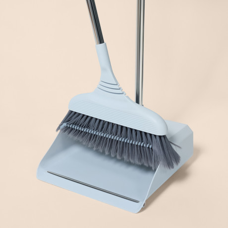 VETTA Набор с длинной ручкой щётка + совок, полипропилен, щётка: 101,5х31, совок: 87х28,5 см