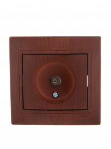 Lezard Мира роз. TV СУ 1 мест. вишневый (RG6, оконечн.) (корпус PC) 701-0601-130