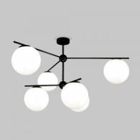 Eurosvet люстра 40W E14 6x40W 980х980х550 мет. черн./бел. Marbella 60147/6 Умный дом a063852