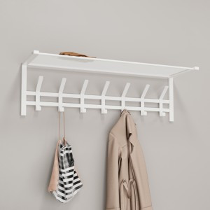Вешалка с полкой Торонто 31 (7 крюч.) 88,5*27*27см (БЕЛЫЙ)  ВСПТ31 Б под заказ ЗМИ