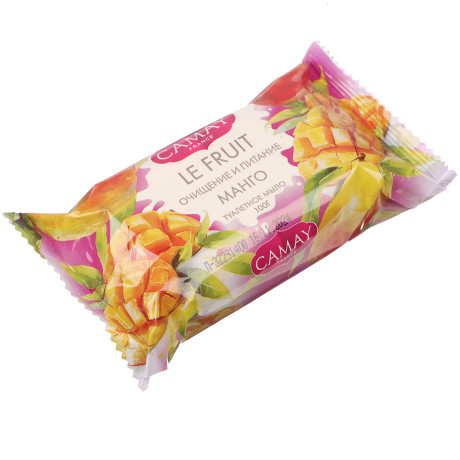 Мыло твердое туалетное CAMAY LE FRUIT Малина/Манго, п/э, 100г