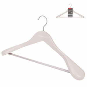 Вешалка-плечики 45см дерево Офелия с расширяющимся плечом, пудровый 75951 Master House