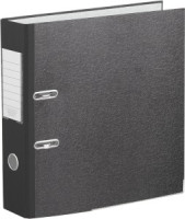 Папка-регистратор 75 мм Attacheмрамор,мет.уг., черный корешок 1057408