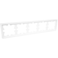 Bylectrica CARRE рамка СУ 5 мест. (корп. ABS) белый (ЮЛИГ.735212.595)