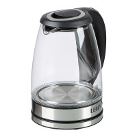 LEBEN Чайник электрический 1,8л стекло, черный