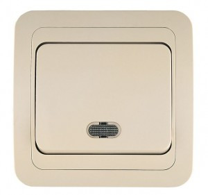 Makel Mimoza выкл. СУ 1 кл. крем. (инд.) 25021