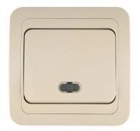 Makel Mimoza выкл. СУ 1 кл. крем. (инд.) 25021