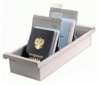 Картотека пласт. HAN (Германия) А6 открытая вертикал. на 1300 карточек 105*148мм, серая НА956/0/1/11