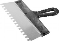 Шпатель ЗУБР &quot;МАСТЕР&quot; ФАСАДНЫЙ, нержавеющее полотно, 300мм, зуб 10х10мм