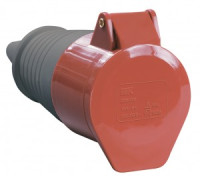 IEK силовая розетка ССИ-225 (CEE 225) переносная 3Р+РЕ+N 32А 380В IP44 (10!) PSR22-016-5