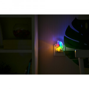 FORZA Светильник-ночник в роз.с выкл, 4LED-многоцвет, пластик, 220-240 В, 0,5 В,&quot;Месяц со звездой&quot;