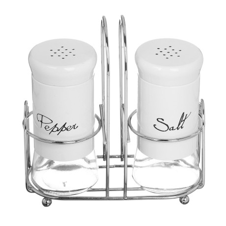 VETTA Набор солонок 2шт с подставкой, нерж.сталь, стекло