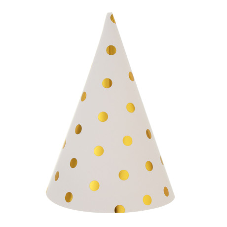 Fntastic Набор колпаков для вечеринки, 6 шт, диаметр 20 см, бумага, 2 дизайна