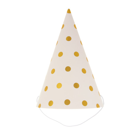 Fntastic Набор колпаков для вечеринки, 6 шт, диаметр 20 см, бумага, 2 дизайна