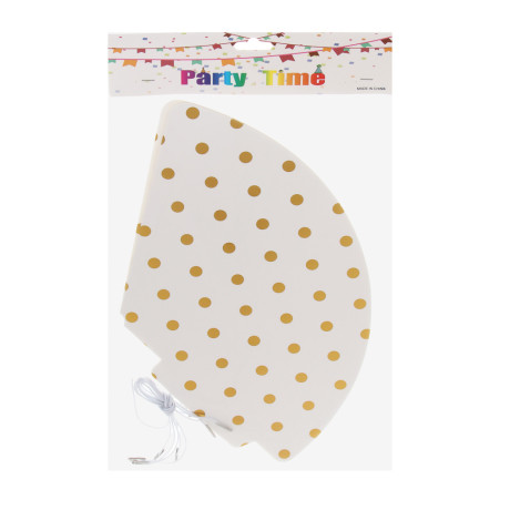 Fntastic Набор колпаков для вечеринки, 6 шт, диаметр 20 см, бумага, 2 дизайна