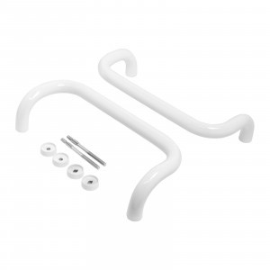 Ручка-скоба 350 ЛДМ Ручка офисная АРД-01 (350х30 мм) 9016 белая  (10)