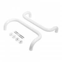 Ручка-скоба 350 ЛДМ Ручка офисная АРД-01 (350х30 мм) 9016 белая (10)